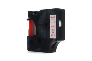 Dymo JetWorld Taśma D1 Czerwony na Białym 9mm x 7m LM100 LM100Plus LM100Series LM120P LM280 LM300 LM350 LM350D LM350Series LM360D LM400 LM420P LM4 JWT-D40915N - Etykiety do drukarek - miniaturka - grafika 1