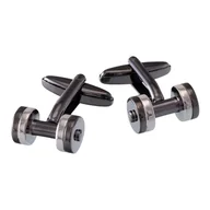 Spinki do mankietów i krawatów - Spinki do mankietów hantle, siłownia X2 AJ436 - miniaturka - grafika 1