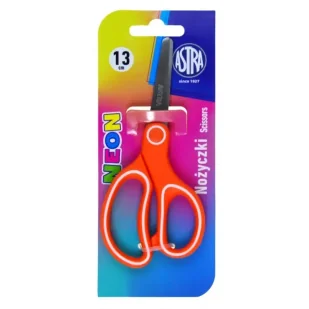 Nożyczki ergonomiczne Astrapen Neon 13 cm - ASTRA art-pap - Nożyczki dla dzieci - miniaturka - grafika 1