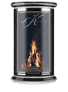 Bonfire - Kringle Candle - duża świeca z dwoma knotami (624g) - seria Reserve - Świece Bonfire - Kringle Candle - duża świeca z dwoma knotami (624g) - seria Reserve - Świece - miniaturka - grafika 1