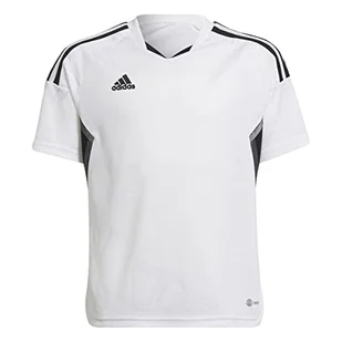 adidas Uniseks dziecięcy Con22 Md JSY Jersey (szorty Sleeve), biały/czarny, 128 - Spodenki damskie - miniaturka - grafika 1