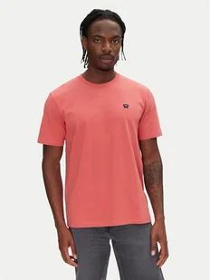 Wrangler T-Shirt Sign Off 112362687 Czerwony Regular Fit - Koszulki męskie - miniaturka - grafika 1