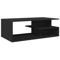 Ławy i stoliki kawowe - vidaXL Stolik kawowy czarny 102x55x35 cm materiał drewnopochodny - miniaturka - grafika 1