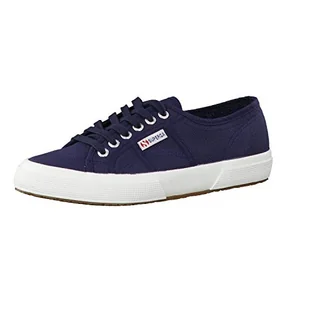 Superga Męskie 2750 Cotu klasyczne buty sportowe Low-Top, Blue Navy White F43-46 EU - Koszulki i topy damskie - miniaturka - grafika 1