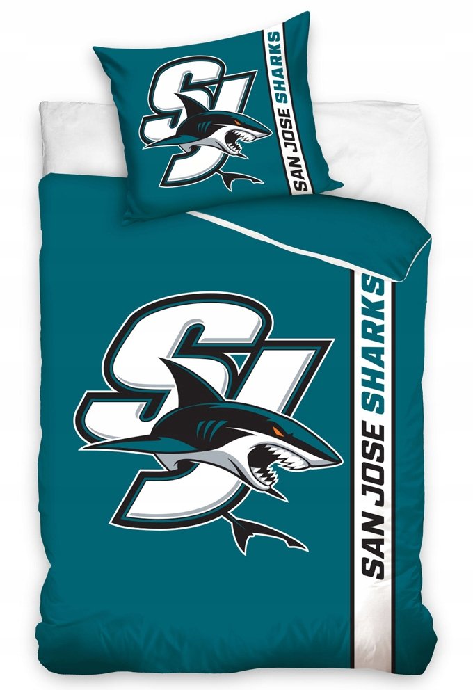 Komplet pościeli Nhl San Jose Sharks 140x200 cm