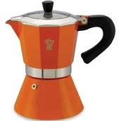 Zaparzacze i kawiarki - Pezzetti kawiarka Bellexpress 6 espresso pomarańczowa - miniaturka - grafika 1