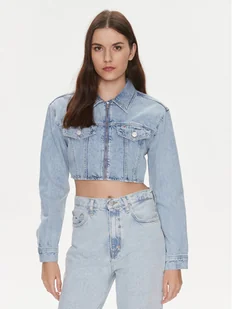 Tommy Jeans Kurtka jeansowa DW0DW17450 Niebieski Slim Fit - Kurtki damskie - miniaturka - grafika 1