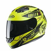 Kaski motocyklowe - HJC Helmets Męski kask motocyklowy Nc, żółty/czarny, XS - miniaturka - grafika 1