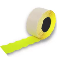 Przybory szkolne - Taśma do metkownicy dwurzędowa/fala 26x16-żólta 5szt. - miniaturka - grafika 1