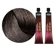 Zestawy kosmetyków damskich - L'Oréal Majirel, Zestaw: Farba do włosów, kolor 5.0 głęboki jasny brąz, 2x50ml - miniaturka - grafika 1