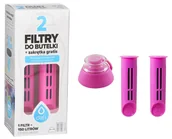 Wkłady filtrujące - Filtr Do Butelki Dafi Flamingowy Różowy 2 Szt + Nakrętka - miniaturka - grafika 1