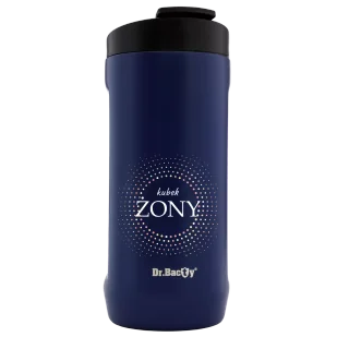Cooler na puszkę Dr.Bacty Notus 360 ml - Żona - granatowy - Kubki termiczne - miniaturka - grafika 1