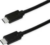 Kable USB - Kabel USB Roline USB-C - USB-C 0.5 m Czarny 11.44.9070 - miniaturka - grafika 1