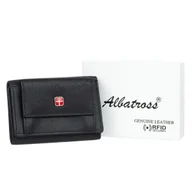 Portfele - Mały Portfel Męski Skórzany Albatross Cruz Czarny - miniaturka - grafika 1