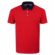 Koszulki męskie - POLO Koszulka Męska CZERWONA Bawełniana ALT Elegancka 3XL Pako Jeans - miniaturka - grafika 1