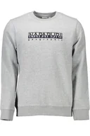 Bluzy męskie - BLUZA NAPAPIJRI BEZ ZAMKA MĘSKA SZARA - Napapijri - miniaturka - grafika 1