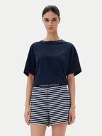 Piżamy damskie - Tommy Hilfiger Piżama UW0UW05760 Granatowy Regular Fit - miniaturka - grafika 1