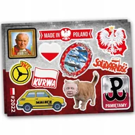 Scrapbooking - Naklejki Symbole Polski Na Auto, Samochód, Motor Mix 11 Szt - miniaturka - grafika 1