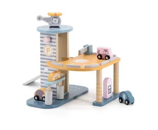 Viga TOYS PolarB Parking Garaż z Helikopterem i samochodzikami 44029 - Mały majsterkowicz - miniaturka - grafika 3