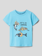 Koszulki dla chłopców - T-shirt z bawełny z nadrukiem z motywem model ‘ZEANO’ - miniaturka - grafika 1