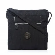 Torebki damskie - Ally Lekka Mała Torebka Damska Listonoszka do Pracy Czarna Bag Street - miniaturka - grafika 1