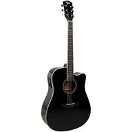 Gitary akustyczne - Gitara elektroakustyczna V-TONE Veag1 CE BK 4 Czarny - miniaturka - grafika 1