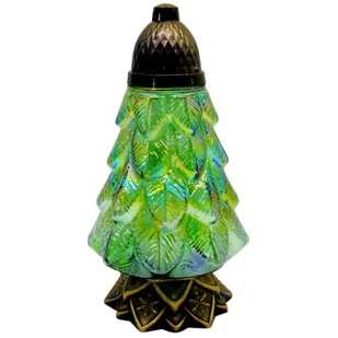 Znicz szklany choinka LACHT1 30 cm zielony - Lampiony i znicze - miniaturka - grafika 1