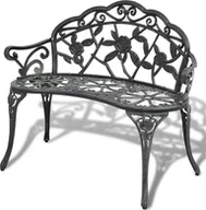 Ławki ogrodowe - Elior metalowa ławka ogrodowa Loryn, zielona 3511 - miniaturka - grafika 1