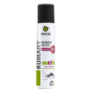 Vaco SPRAY NA KOMARY KLESZCZE I MESZKI 100 ML zakupy dla domu i biura DV28 - Zwalczanie i odstraszanie szkodników - miniaturka - grafika 1