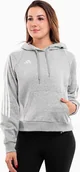 Bluzy damskie - Adidas Bluza damska adidas Tiro 24 Hooded szara IR7509 2XL - miniaturka - grafika 1