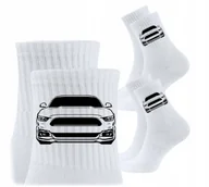 Skarpetki męskie - 3x Skarpetki Urodziny Prezent Skarpety dla kierowcy auta MUSTANG FORD - miniaturka - grafika 1