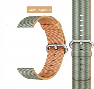 PASEK DO APPLE WATCH NYLONOWY|GOLD ROYALBLUE - Akcesoria do smartwatchy - miniaturka - grafika 1