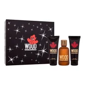 Zestawy perfum damskich - Dsquared2 Wood Zestaw woda toaletowa 100 ml + żel pod prysznic 100 + balsam po goleniu 100 ml - miniaturka - grafika 1
