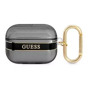 Guess  GUAPHHTSK AirPods Pro cover czarny/black Strap Collection - Akcesoria do słuchawek - miniaturka - grafika 1