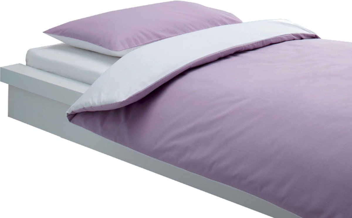 Komplet pościeli 100x140 dla dzieci biały/liliowy