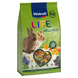 Vitakraft Life Wellness dla królików miniaturowych - 5 x 600 g - Karma dla gryzoni - miniaturka - grafika 1
