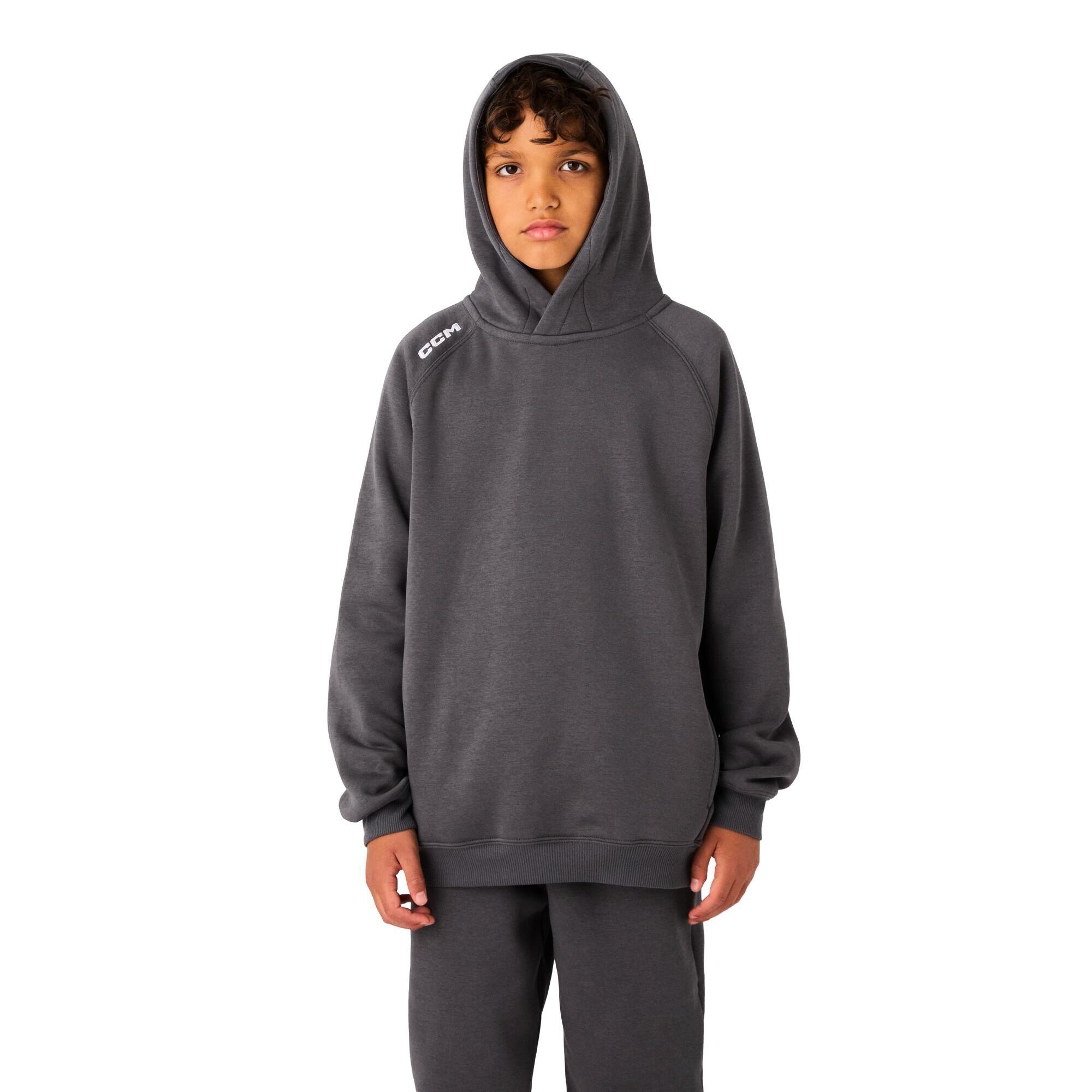 Bluza dziecięca CCM Team Pullover Hoodie Charcoal S