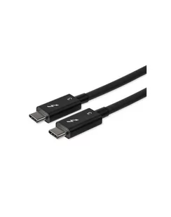 Startech.com 0.8m / 2.7ft Thunderbolt 3 to Thunderbolt 3 Cable - 40Gbps - Thunderbolt cable - 80 cm (TBLT34MM80CM) - Kable komputerowe i do monitorów - miniaturka - grafika 1