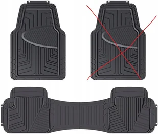 Amazon Basics Gumowe dywaniki podłogowe 3A3 - Dywaniki samochodowe - miniaturka - grafika 1