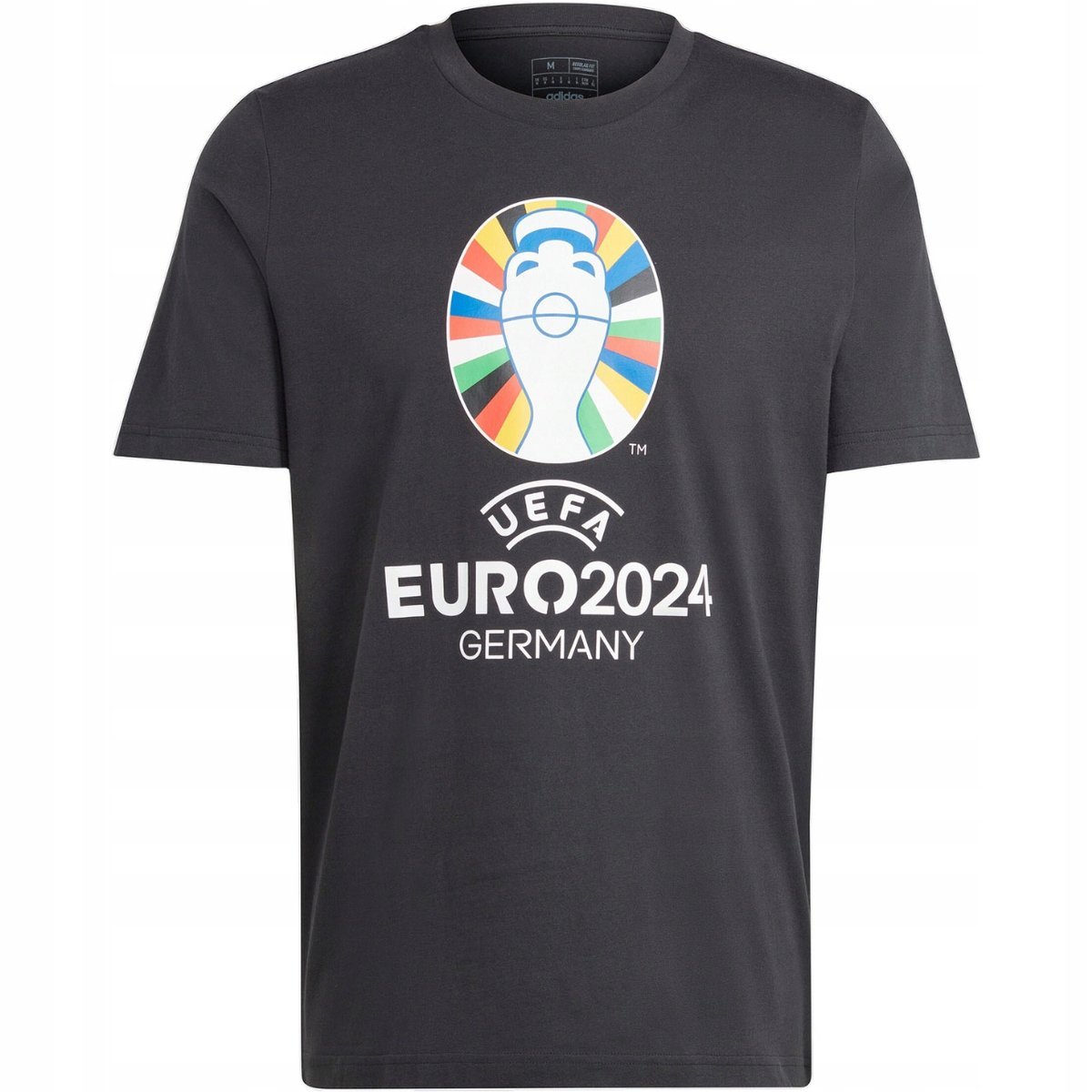 Koszulka męska adidas Euro24 czarna IT9291 S