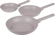 Zestawy garnków i patelni - ZESTAW 3 PATELNI TYTANOWYCH BERLINGER HAUS BH-8108 TAUPE - miniaturka - grafika 1