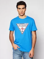Koszulki męskie - GUESS T-Shirt M1RI72 K8FQ1 Niebieski Regular Fit - miniaturka - grafika 1
