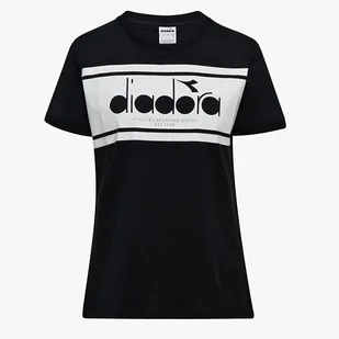 KOSZULKA T-SHIRT DAMSKA DIADORA SPECTRA R. M KRÓTKI RĘKAW CZARNA LOGO - Koszulki i topy damskie - miniaturka - grafika 1