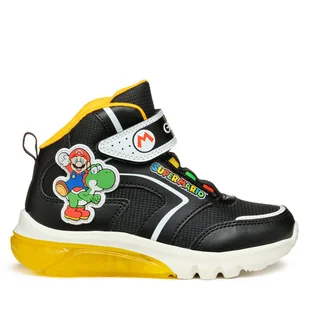 Sneakersy Geox J Ciberdron Boy J46LBJ 054FU C0054 S Czarny - Buty dla chłopców - miniaturka - grafika 1
