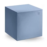Pufy i podnóżki - Pufa Cube 45x45 cm jasnoniebieski - Lyxo Design - miniaturka - grafika 1