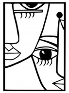 Obrazy i zdjęcia na płótnie - Obraz 3D Picasso Kubizm Surrealizm Abstrakcja K154 - miniaturka - grafika 1
