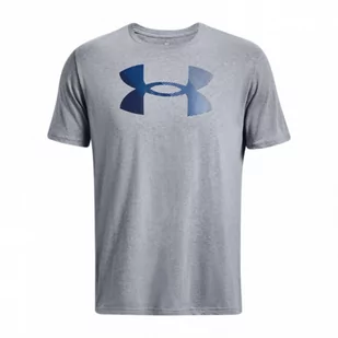 Męski t-shirt z nadrukiem Under Armour UA Big Logo Fill - szary - UNDER ARMOUR - Koszulki sportowe męskie - miniaturka - grafika 1