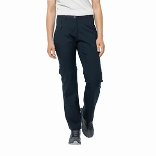 Damskie spodnie softshellowe Jack Wolfskin ACTIVE TRACK ZIP OFF PANTS W night blue - 44 - Spodnie sportowe damskie - miniaturka - grafika 1