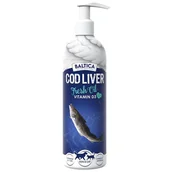 Suplementy i witaminy dla psów - Baltica Tran wątroby dorsza Cod Liver Oil 400ml - miniaturka - grafika 1