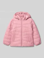 Kurtki i płaszcze dla dziewczynek - Kurtka pikowana z kapturem model ‘MARBLE’ - miniaturka - grafika 1